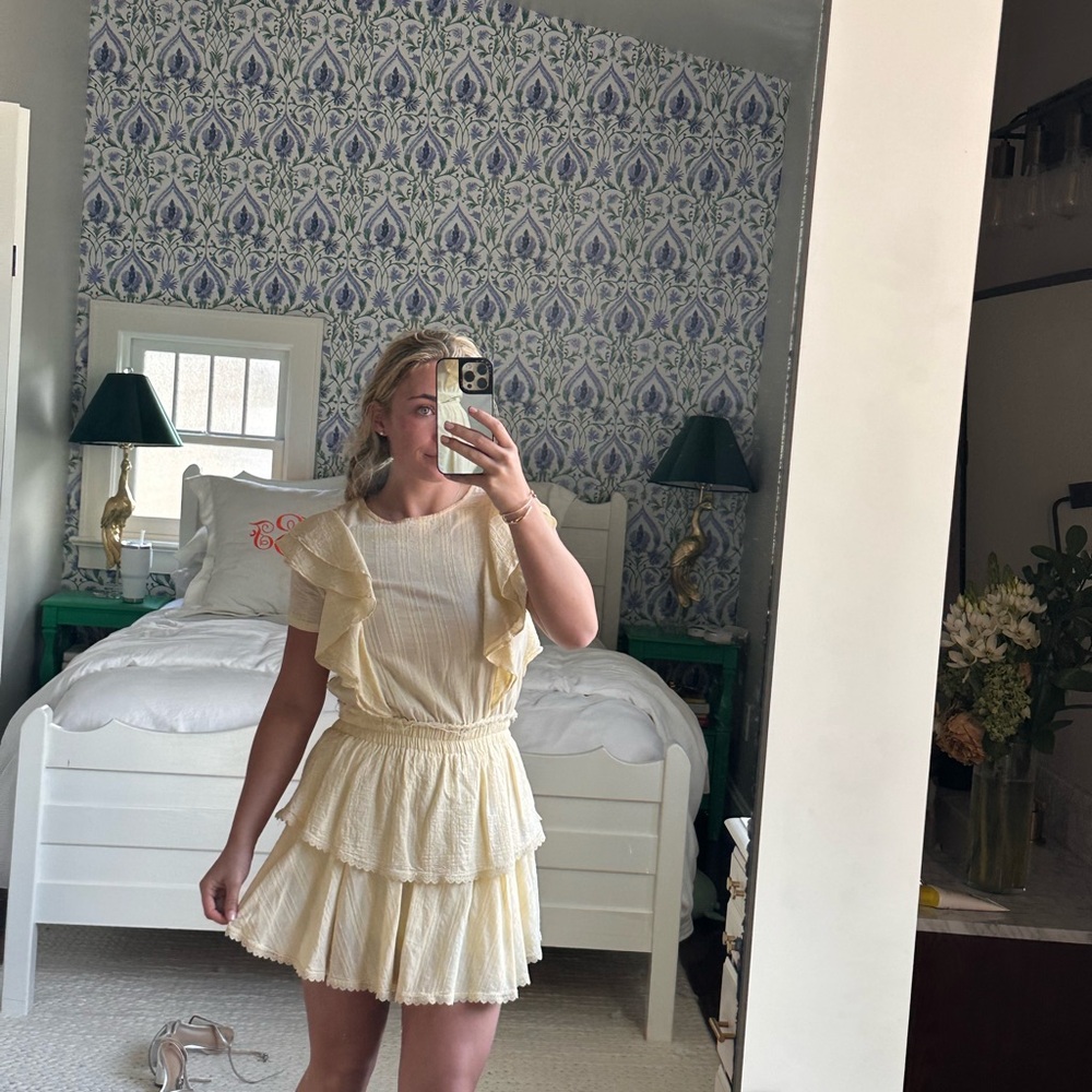 Shabby Chic Cream Mini Dress
